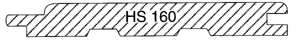 nord. Fichte B-Sort., HS 160, Rundkantenprofil